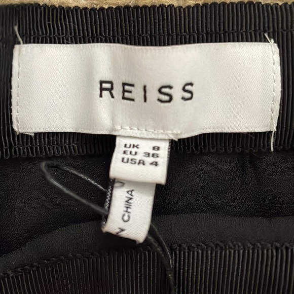 NWT Reiss Ellie Desert Trail Mini Skirt, Black/White SIZE 4 - Picture 6 of 7